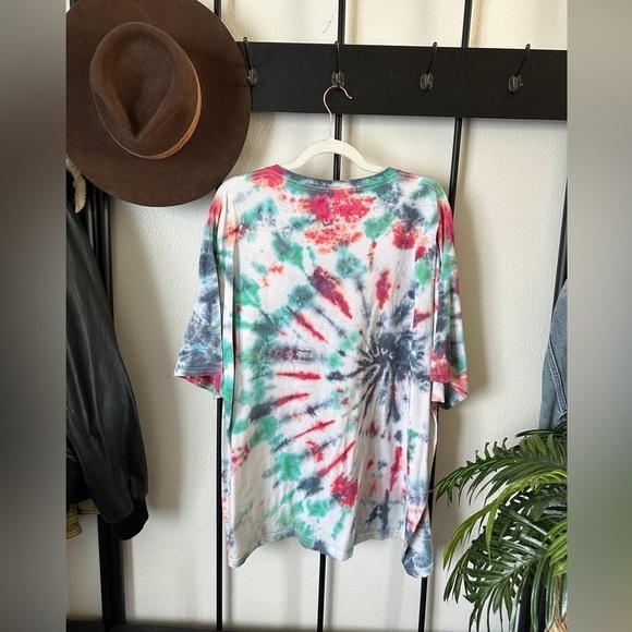 Vintage Tops - Vintage Gildan oversized cotton retro tie dye T-shirt tee shirt